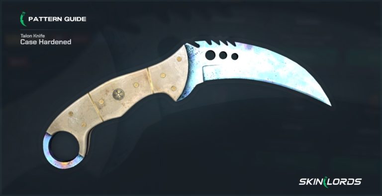 Talon Knife Case Hardened All Blue Gem Seeds Skinlords