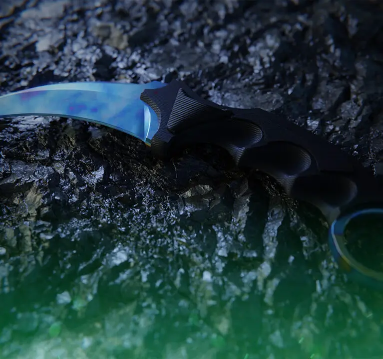 Karambit Case Hardened | Blue Gem Seed Patterns