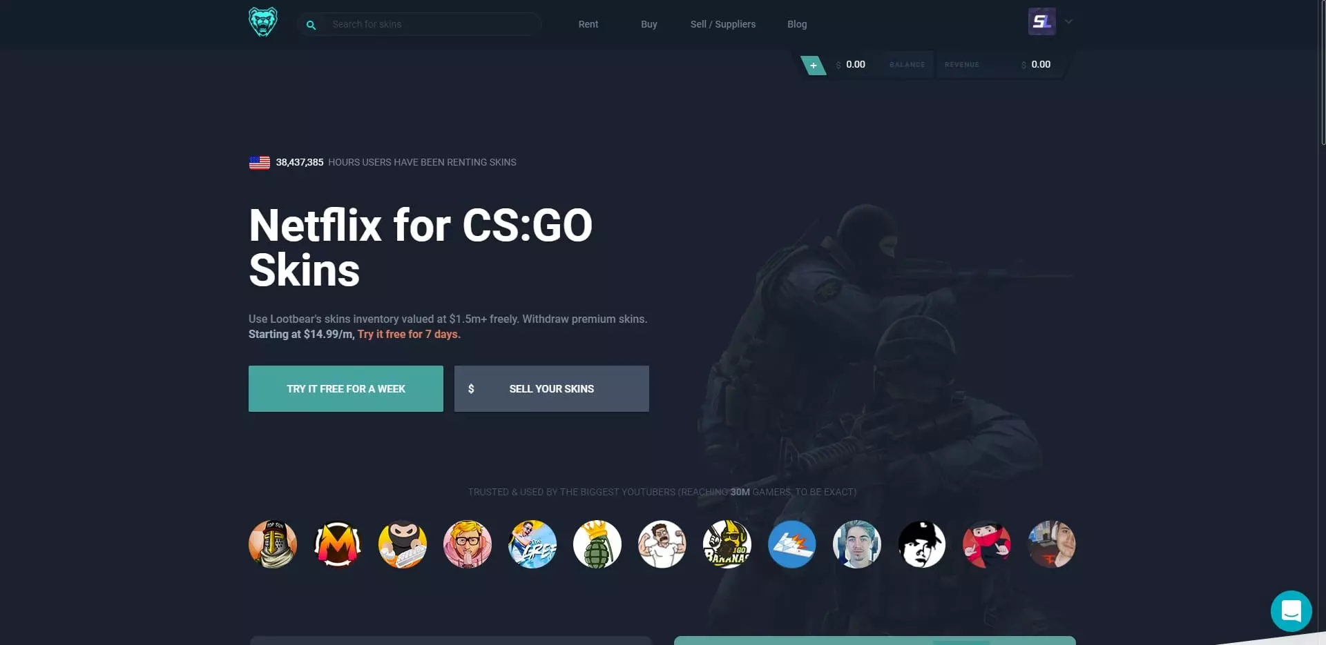 LootBear Homepage