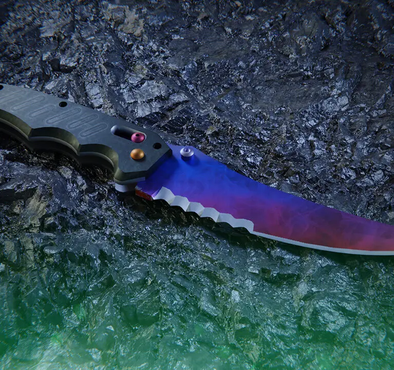 Flip Knife Marble Fade | Fire and Ice Pattern Seeds