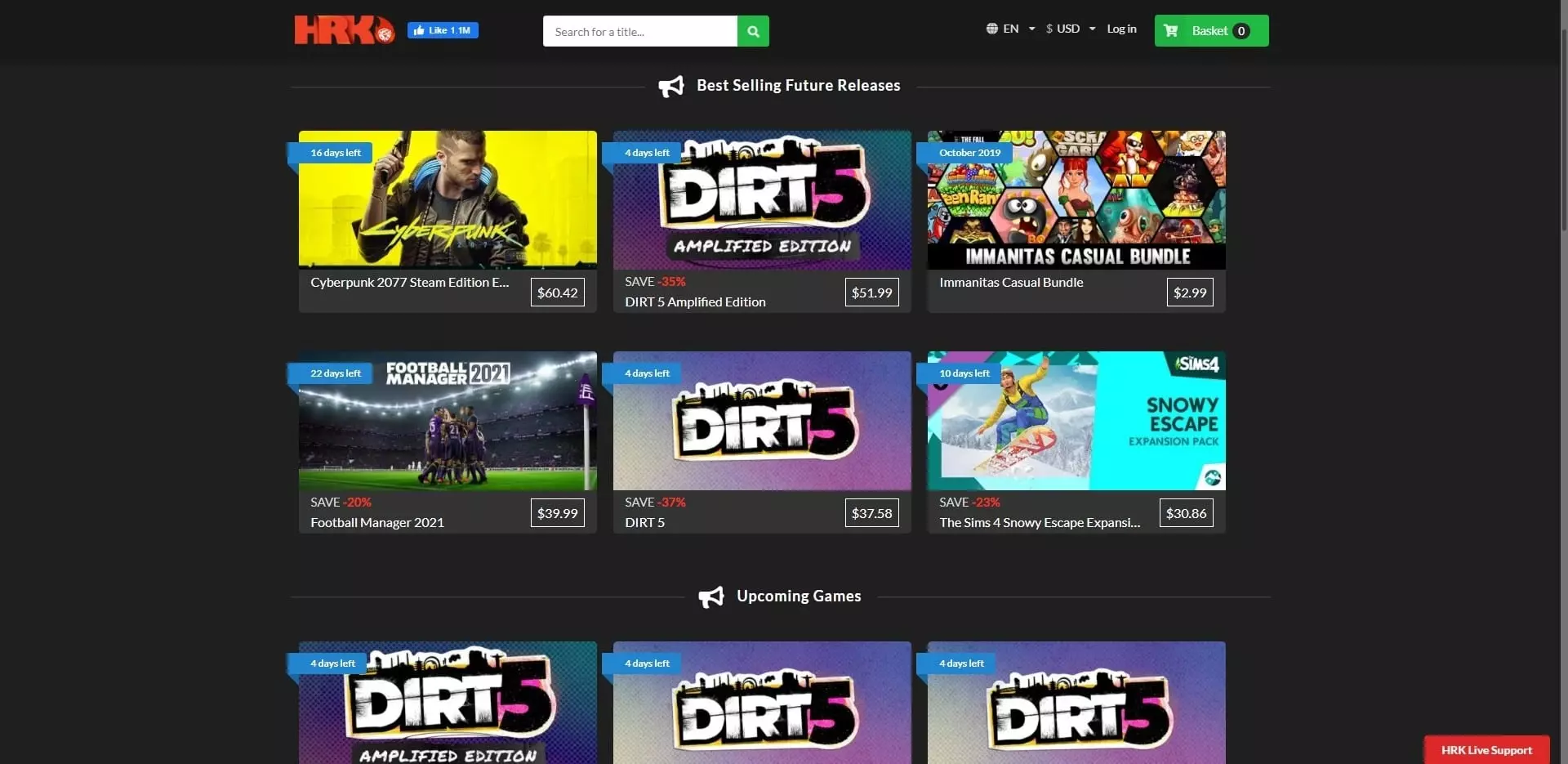 HRKGame Upcoming Games Overview