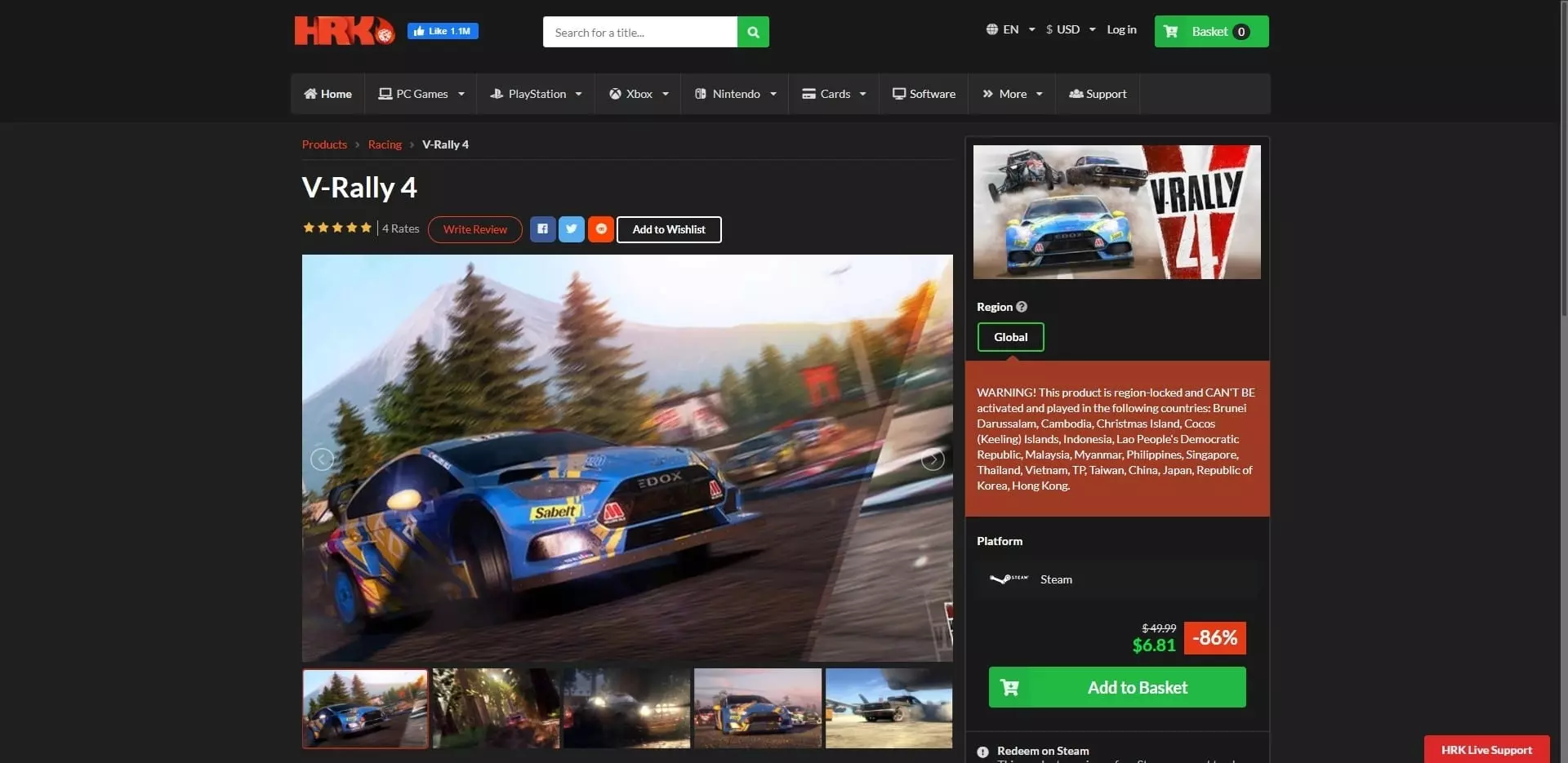 HRKGame V-Rally 4 Overview