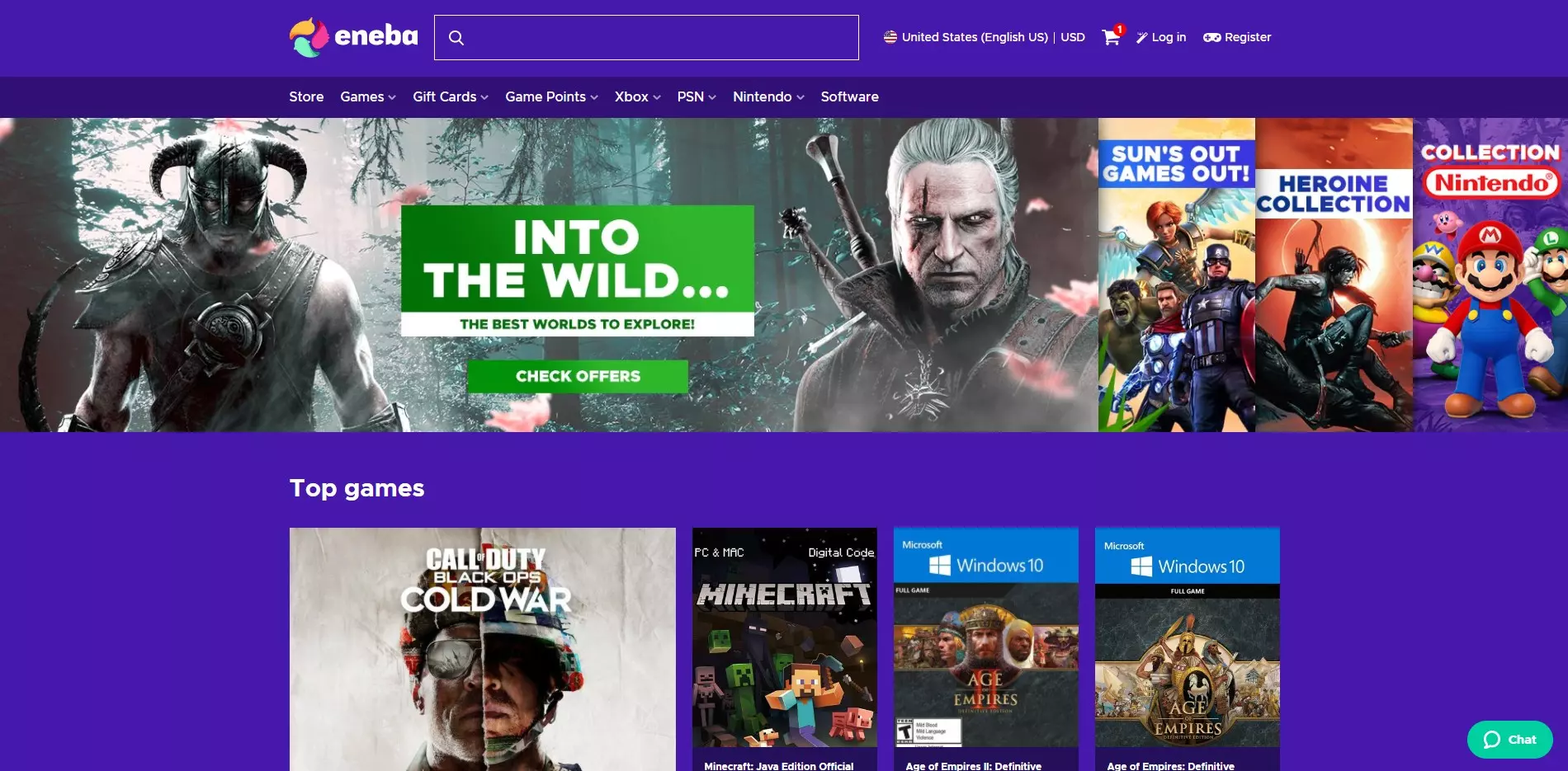Eneba Homepage