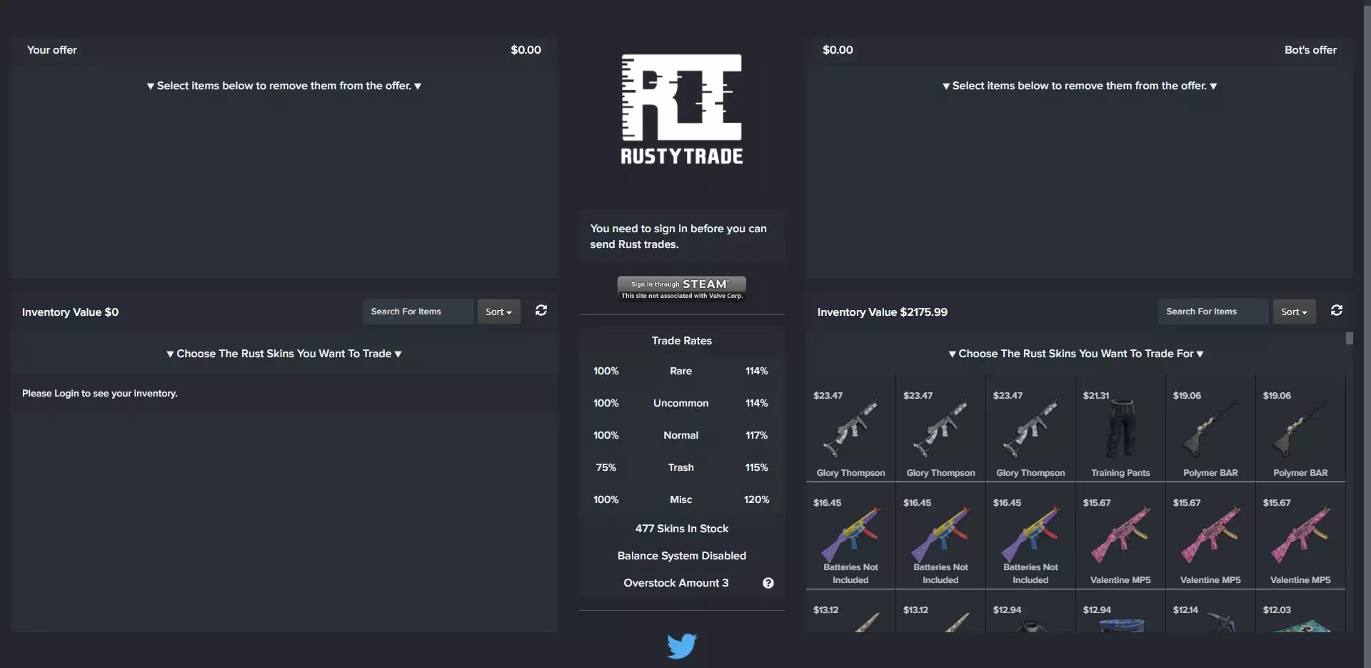 RustyTrade Home