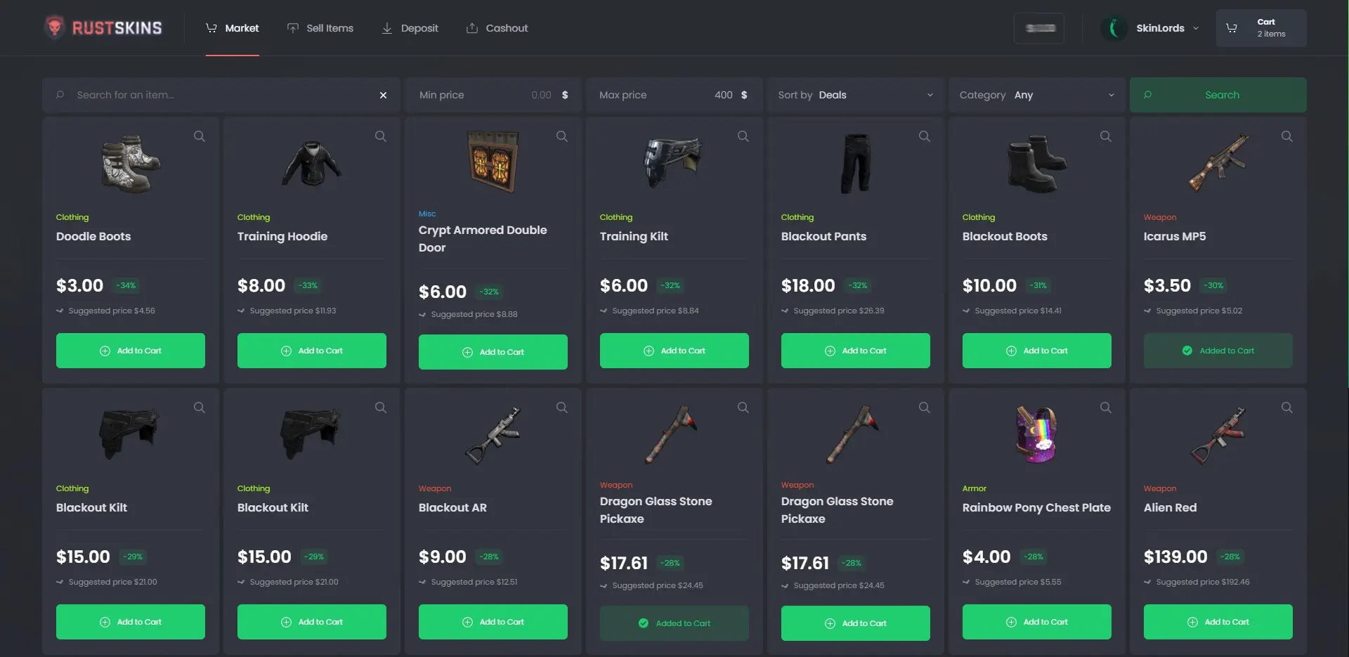 Best Rust Skin Marketplaces - 8 Best Rust Markets Compared - SkinLords