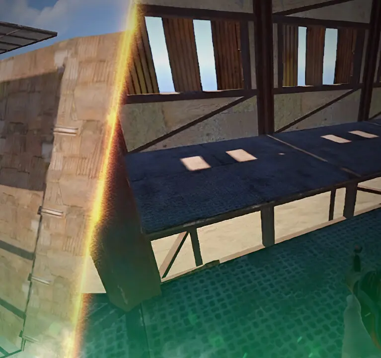 How to Add Wide Gap Peekdowns to a Rust Base