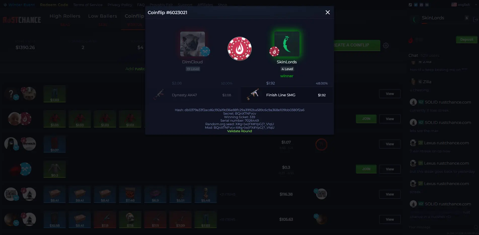 RustChance Coinflip Gamemode
