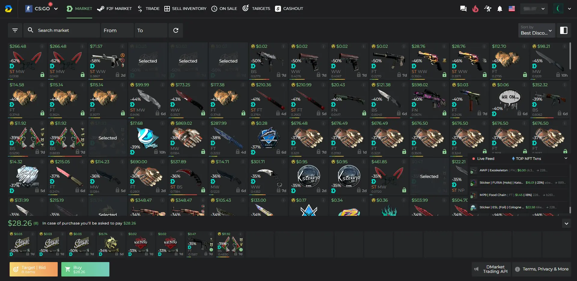 DMarket CSGO Skin Marketplace
