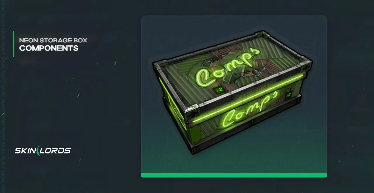 Neon Components Storage Box