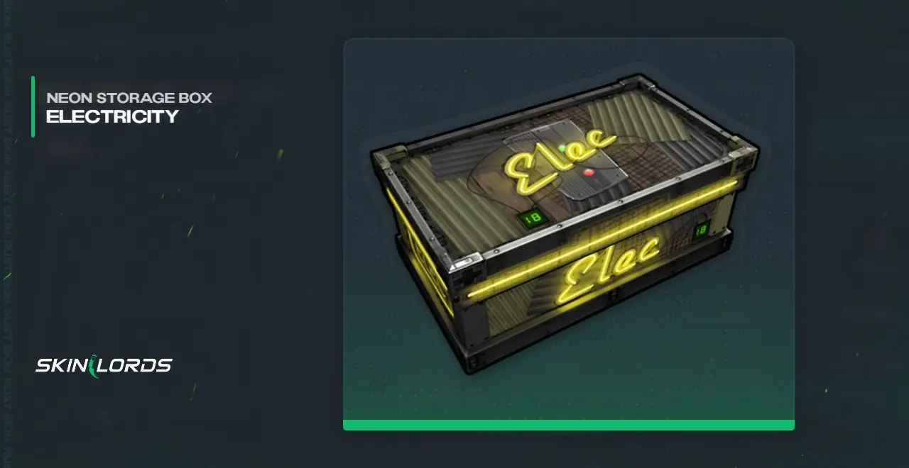 Neon Electricity Storage Box