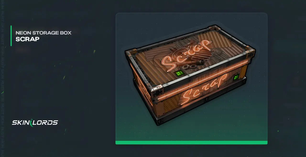 Neon Scrap Storage Box
