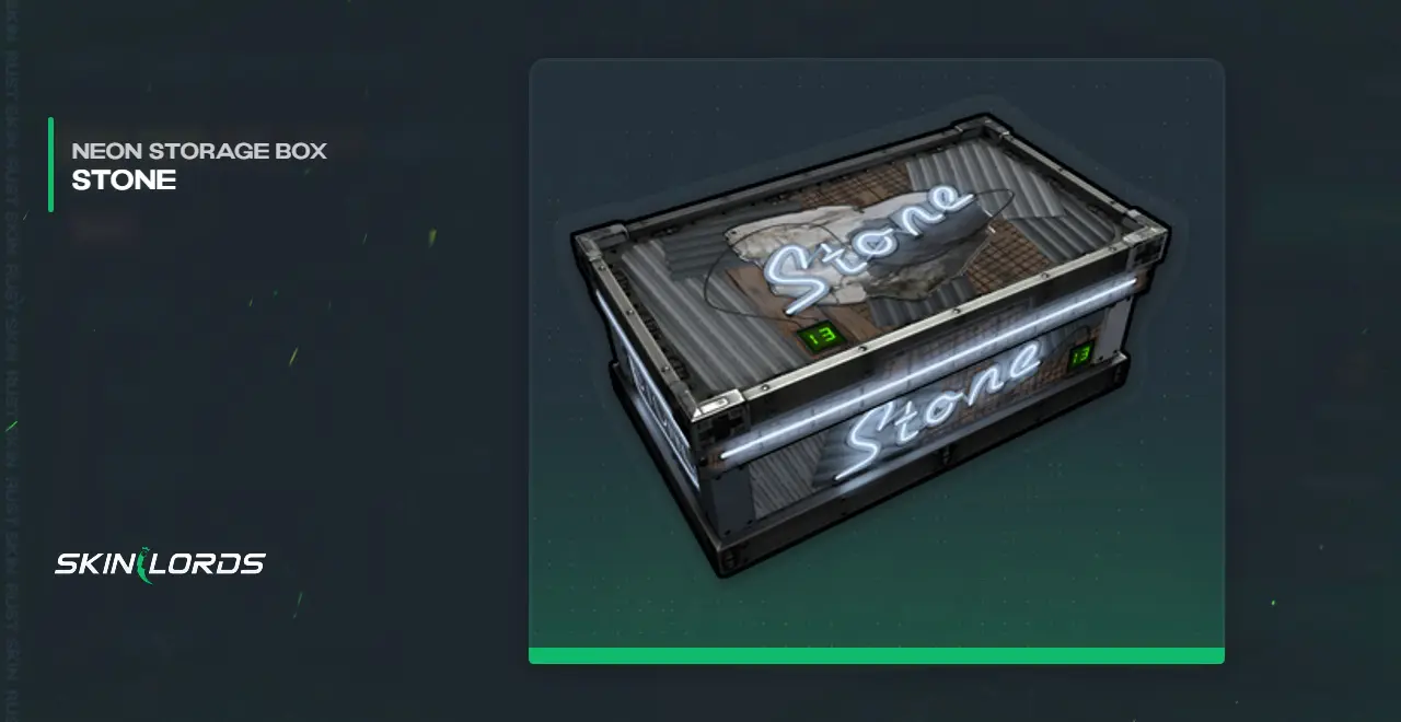 Neon Stone Storage Box