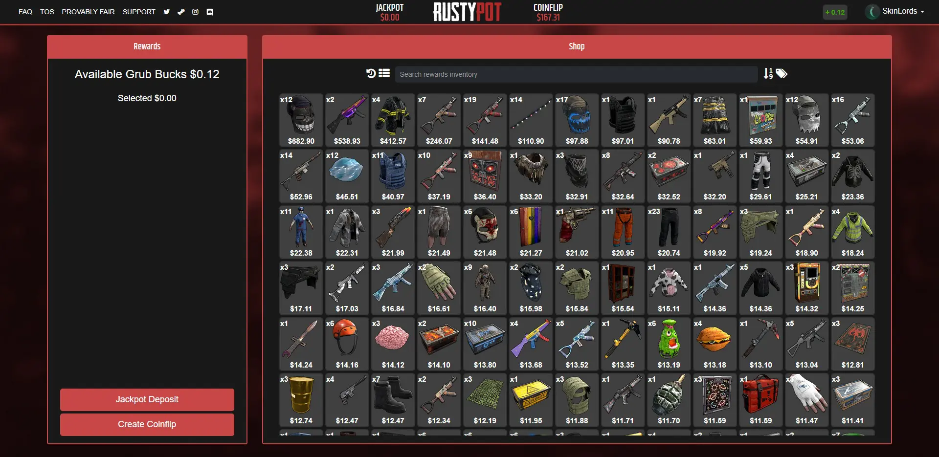 RustyPot Rakeback Program