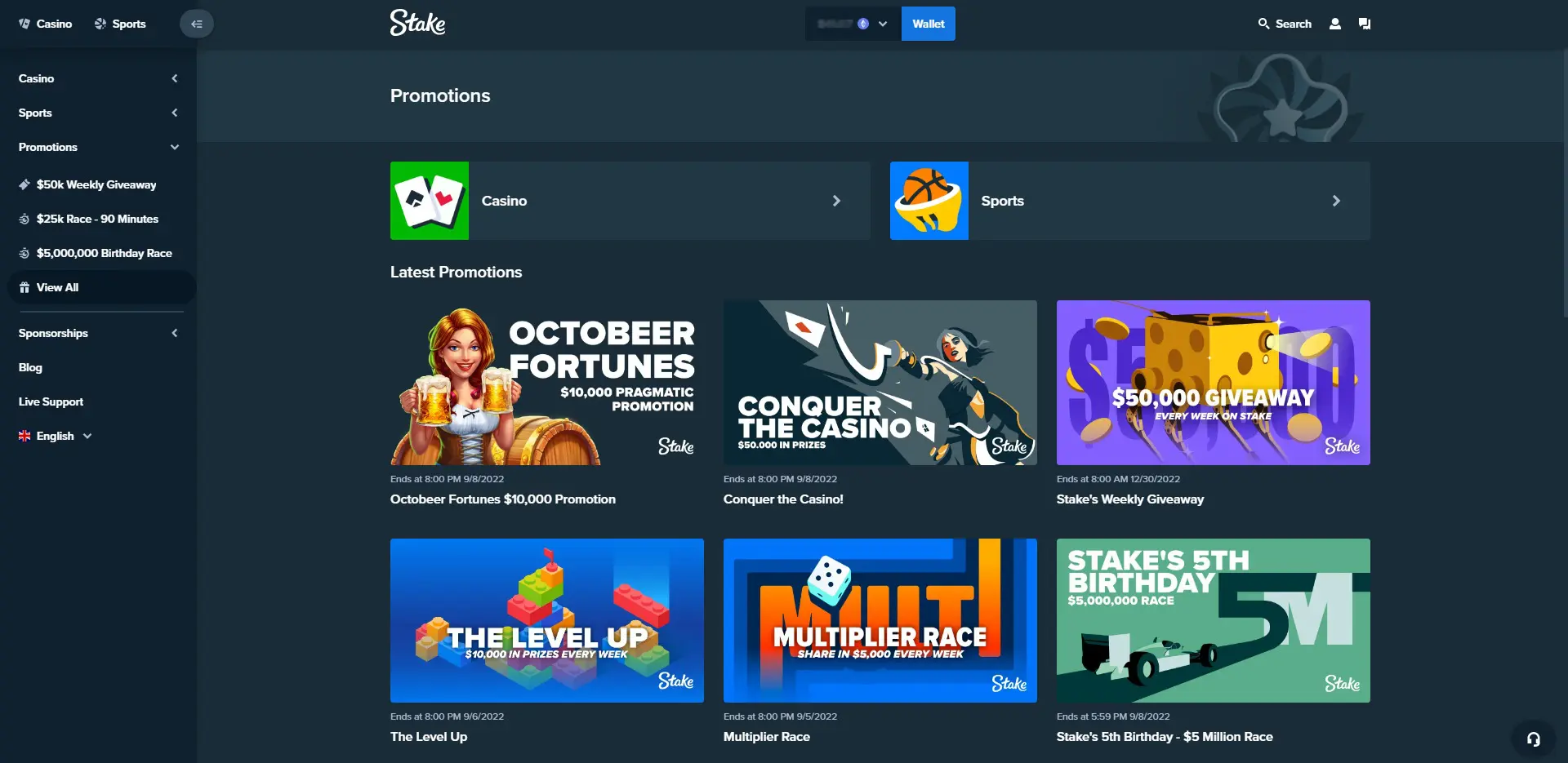 Stake.com Promotions and Giveaways