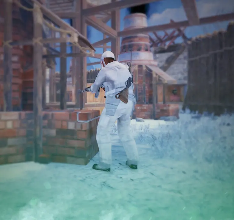 The Entire Rust Whiteout Armor Skin Set