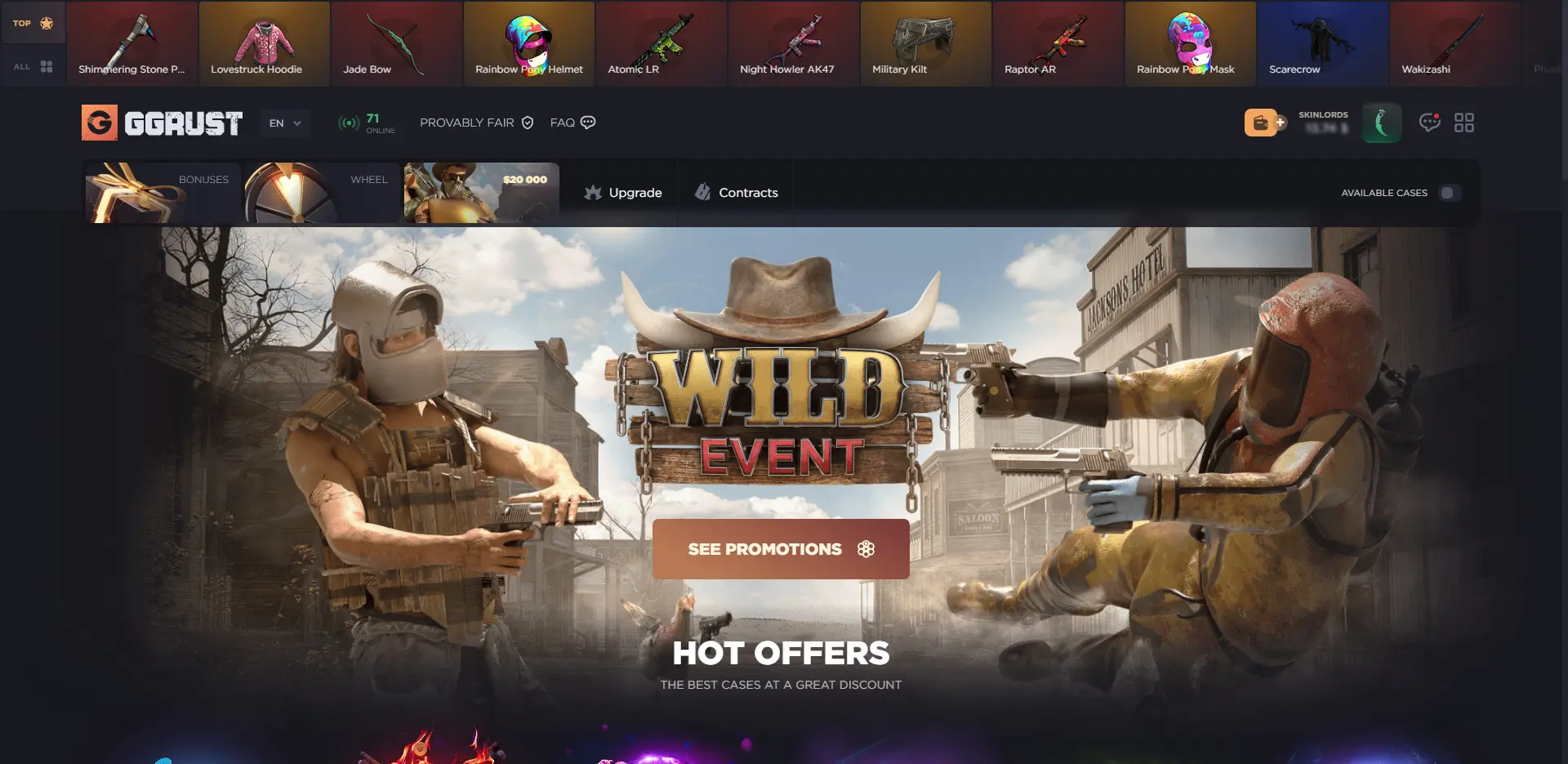 GGRust Landing Page