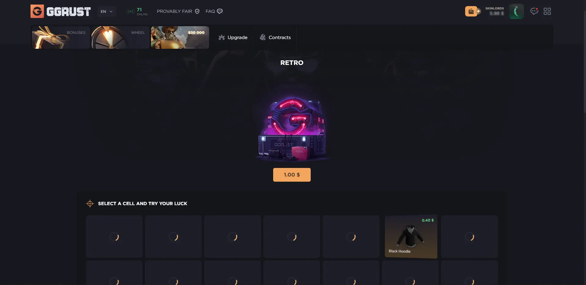 GGRust Retro Case Cell Opening