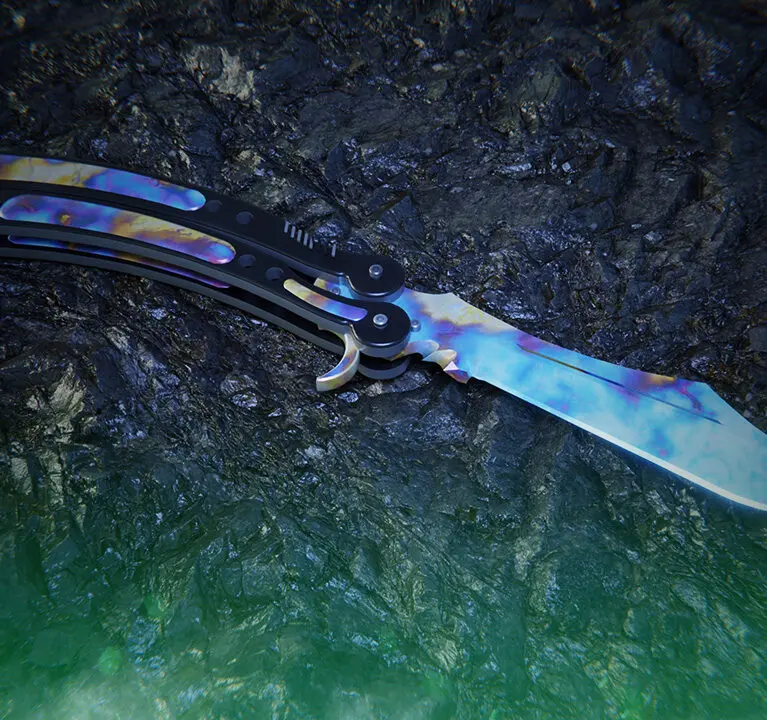 Butterfly Knife Case Hardened | All Blue Gem Seeds