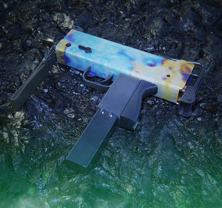 MAC-10 Case Hardened | All Blue Gem Seeds