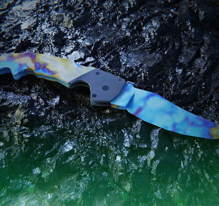 Falchion Knife Case Hardened | All Blue Gem Seeds