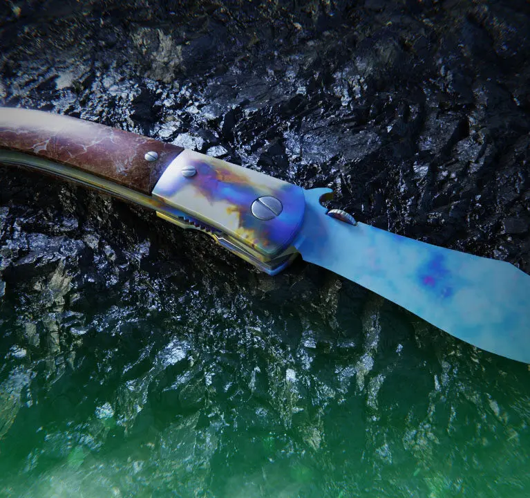 Navaja Knife Case Hardened | All Blue Gem Seeds
