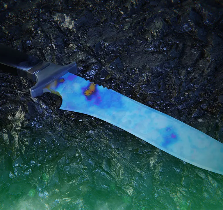 Classic Knife Case Hardened | All Blue Gem Seeds