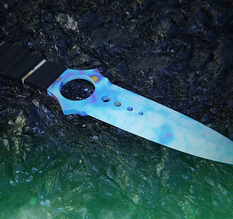 Skeleton Knife Case Hardened | All Blue Gem Seeds