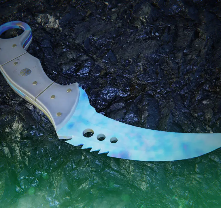 Talon Knife Case Hardened | All Blue Gem Seeds