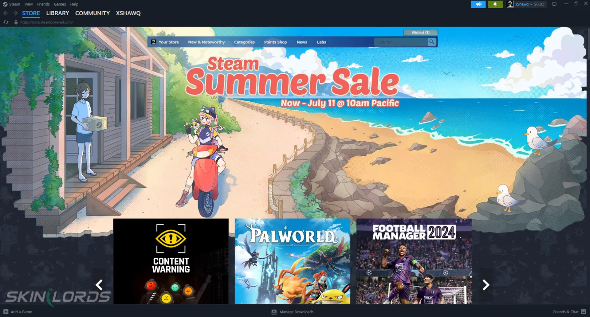 steam store menu