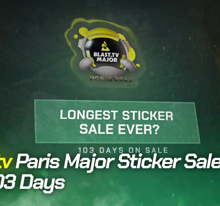 BLAST.tv Paris Major Sticker Sale Ends After 103 Days