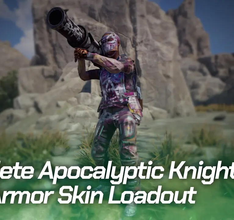 Complete Apocalyptic Knight Rust Armor Skin Loadout