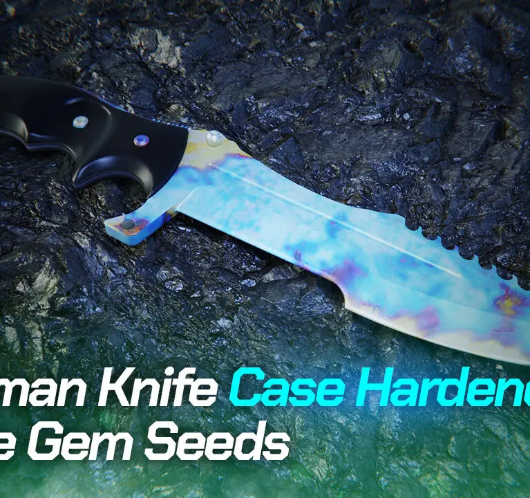Huntsman Knife Case Hardened | All Blue Gem Seeds