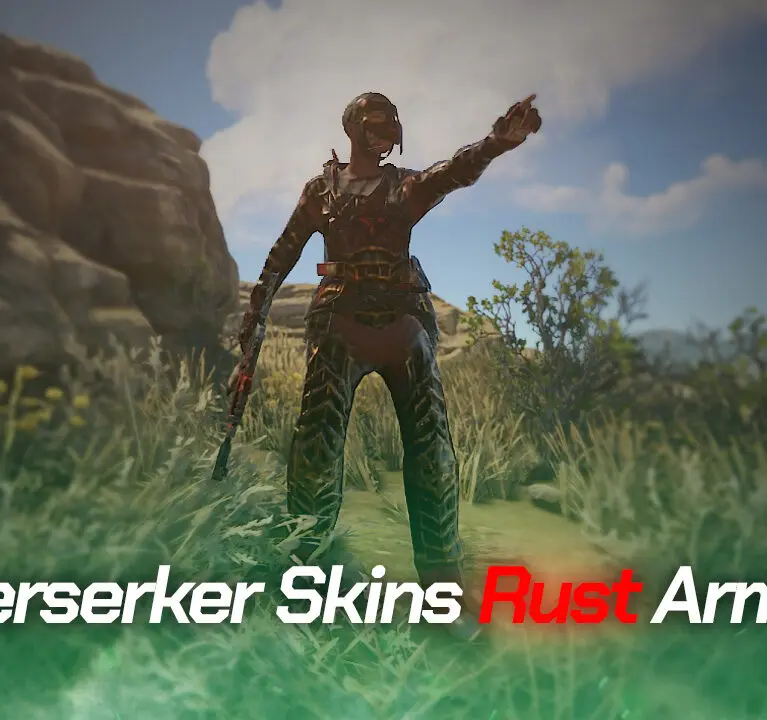The Berserker Skins Rust Armor Set