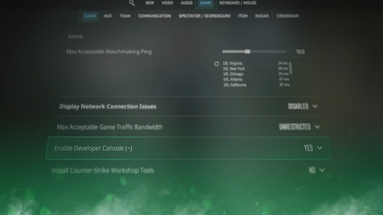 How to Open the Developer Console in CS2