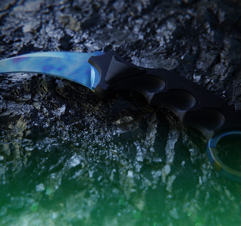 Karambit Case Hardened | Blue Gem Seed Patterns
