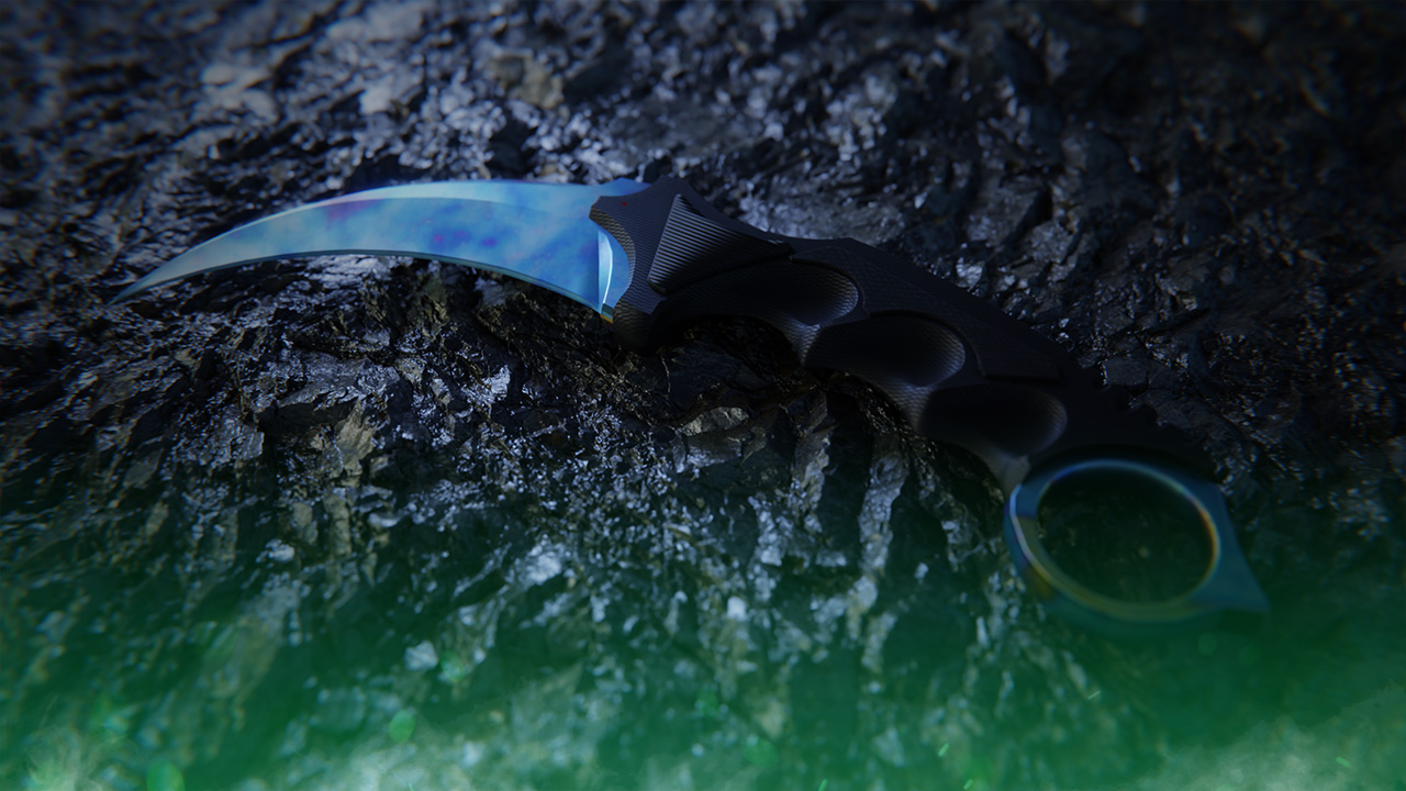 Karambit Case Hardened | Blue Gem Seed Patterns