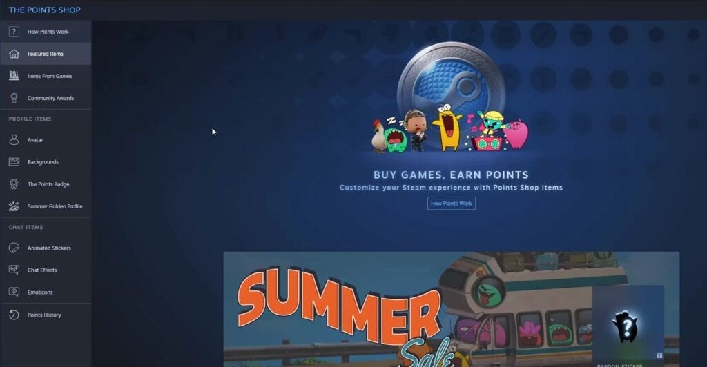 Steam update on summer sale 2020 (animated backgrounds) 