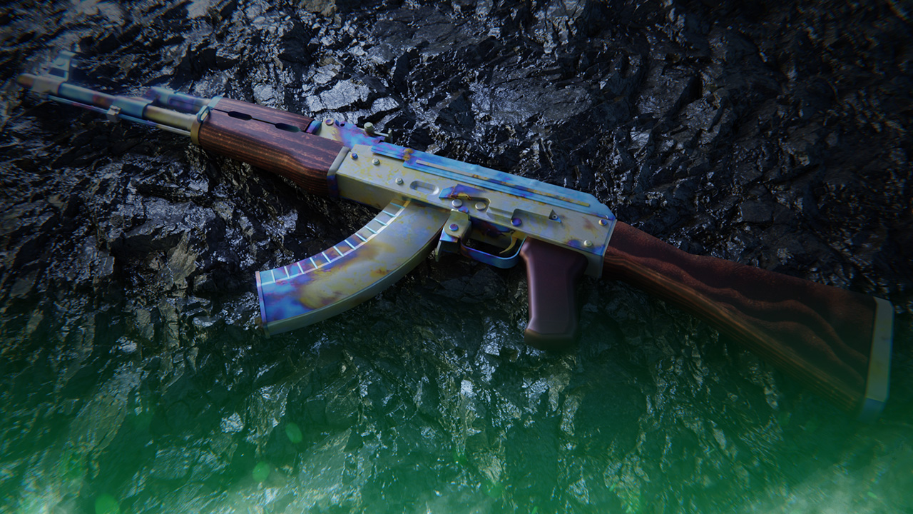 AK-47 Case Hardened | Blue Gem Seed Patterns