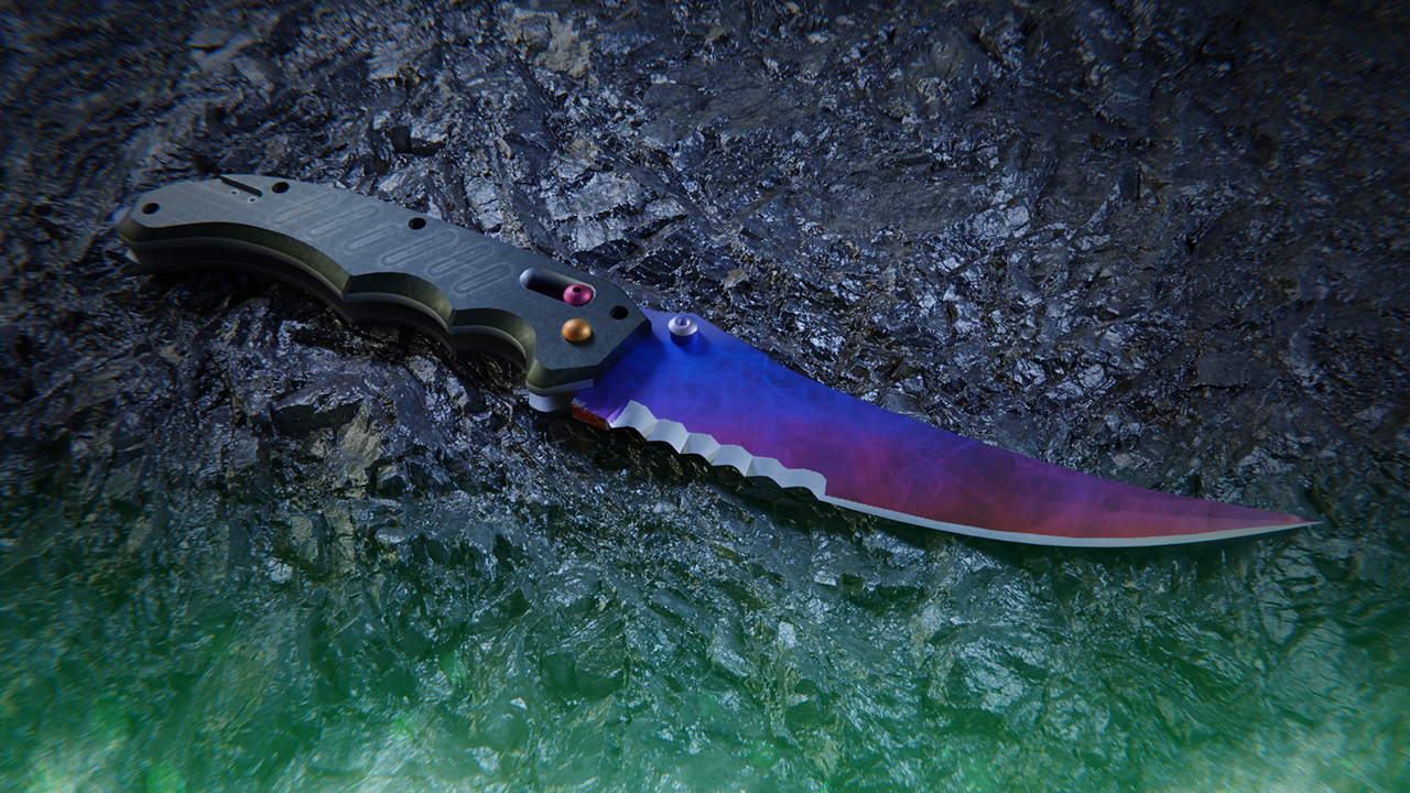 Flip Knife Marble Fade | Fire and Ice Pattern Seeds
