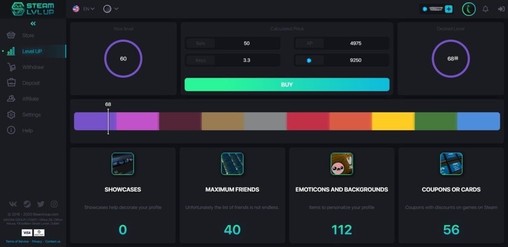 SteamLvlUp Review 2023 | Rating | Free Promo Code