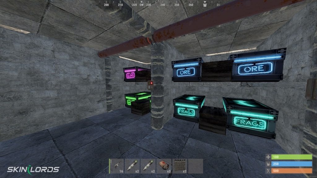 Cajas de almacenamiento de neón en Rust