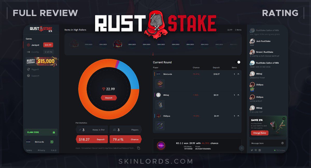 best rust skin gambling sites