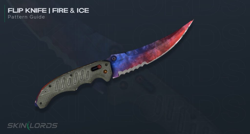 Flip Knife Marble Fade Fire and Ice Pattern Guide