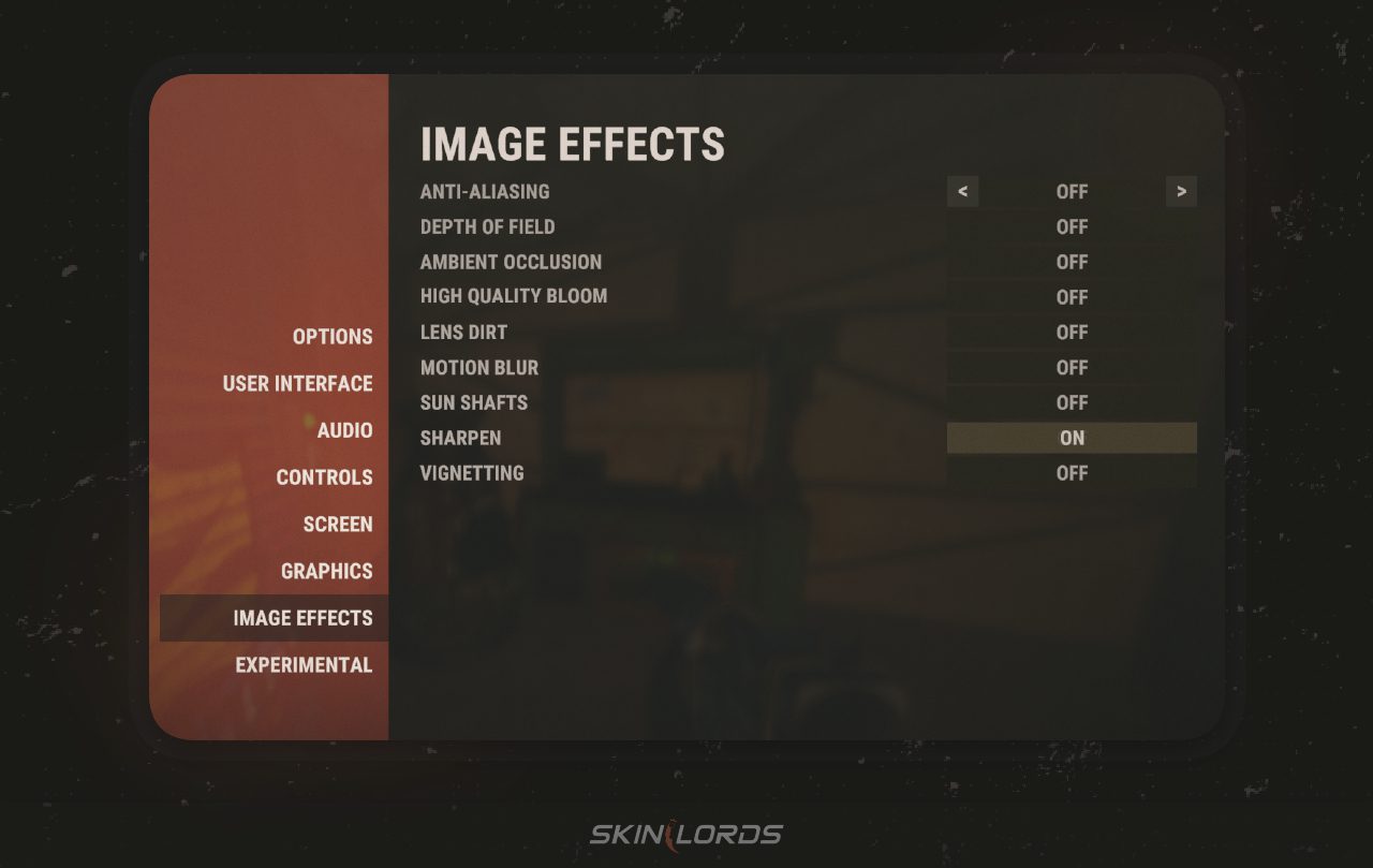 Rust FPS & PvP Settings - Image Effects