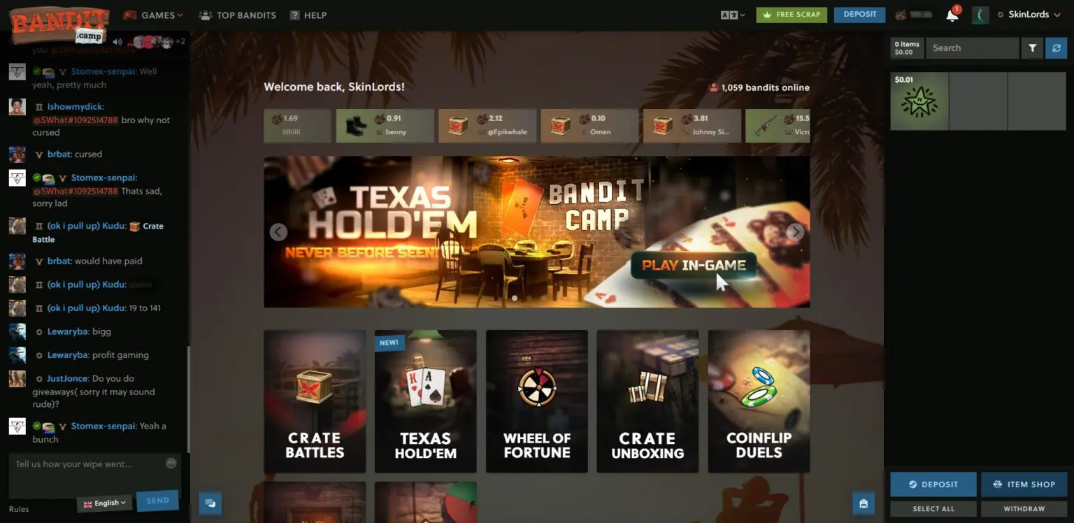 rust gambling website