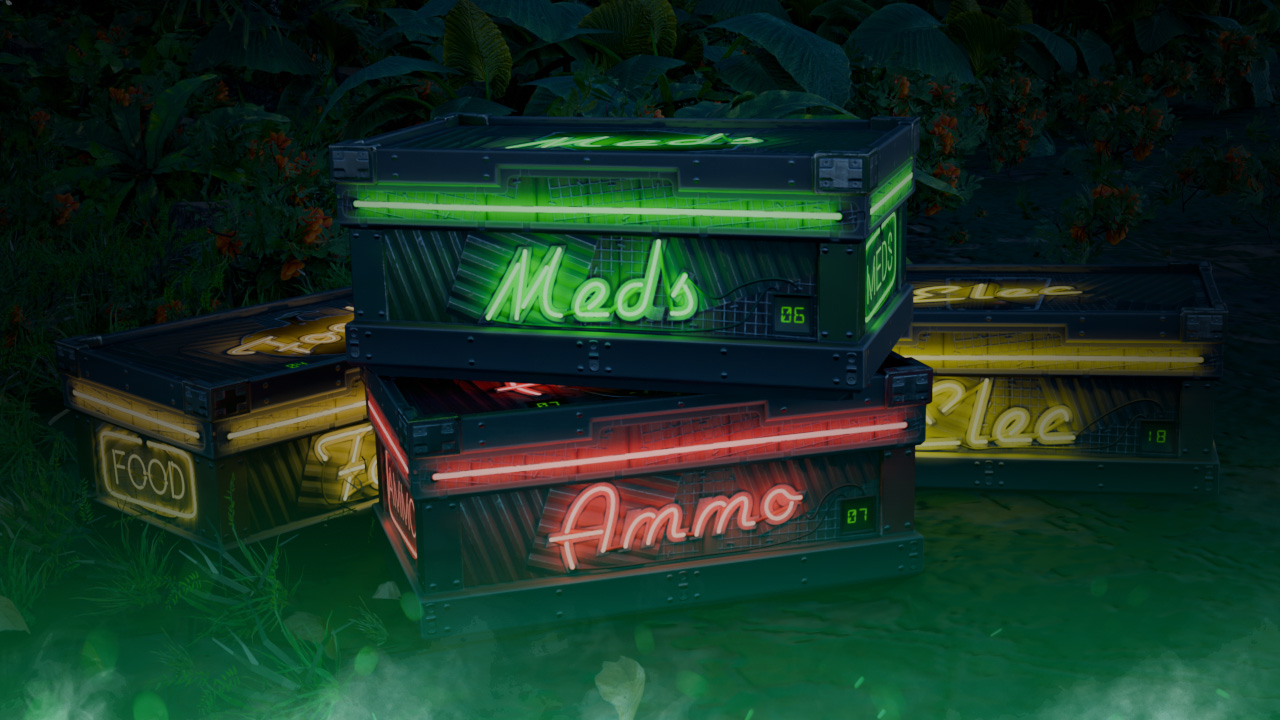 All Neon Storage Box Skins in Rust