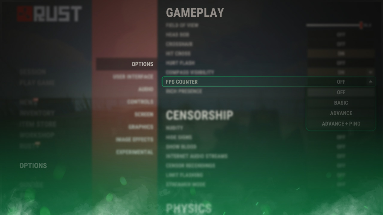 How to Show Your FPS in Rust
