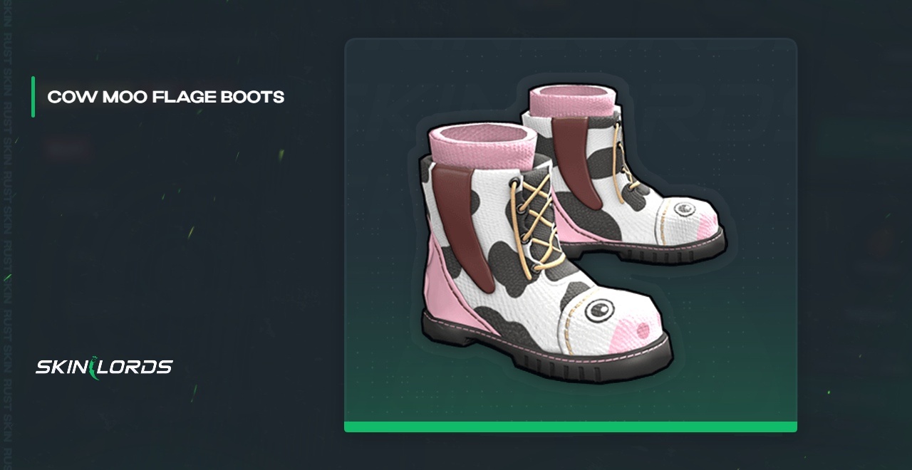 Cow Moo Flage Boots Rust Skin