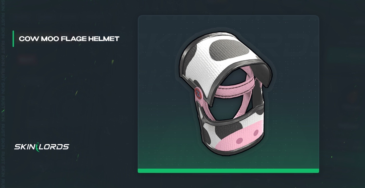 Cow Moo Flage Helmet Rust Skin