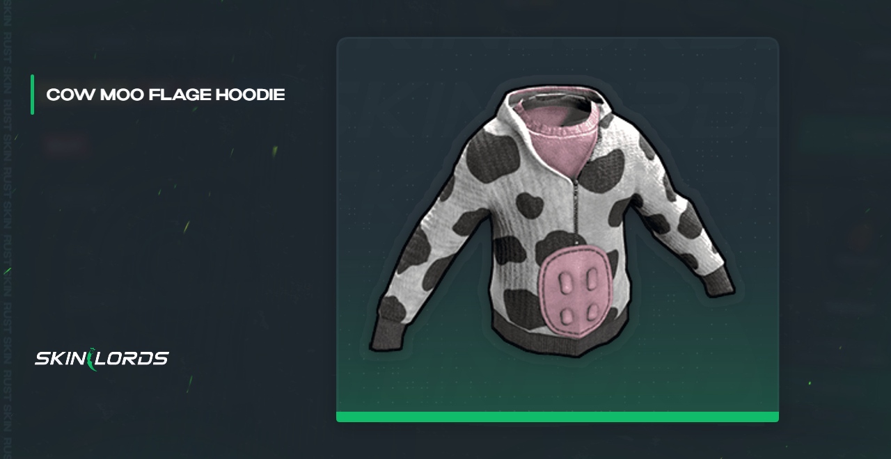 Cow Moo Flage Hoodie Rust Skin